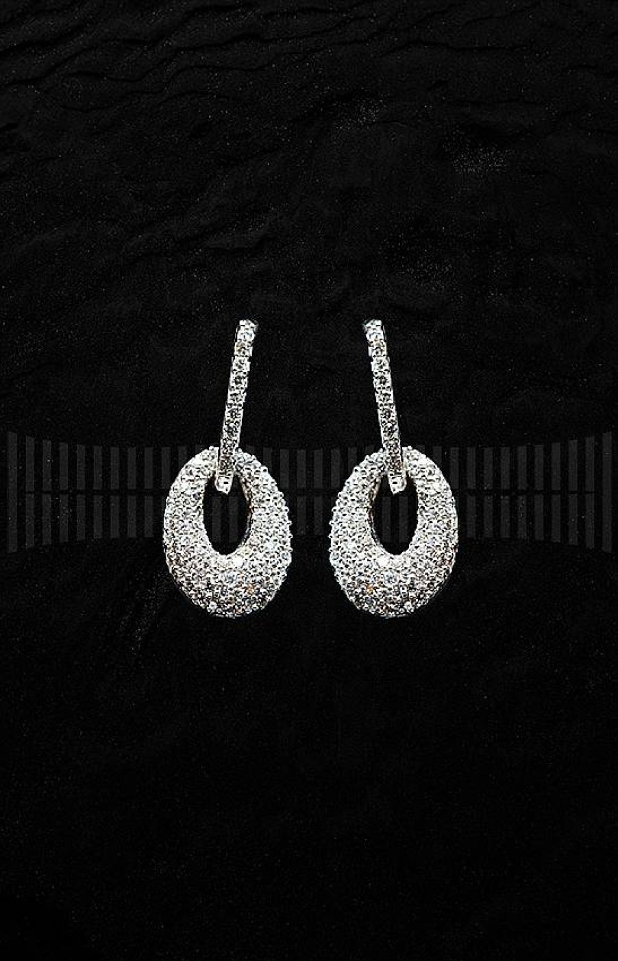 Joyer A Jenaro Pendientes De Oro Blanco Con Diamantes