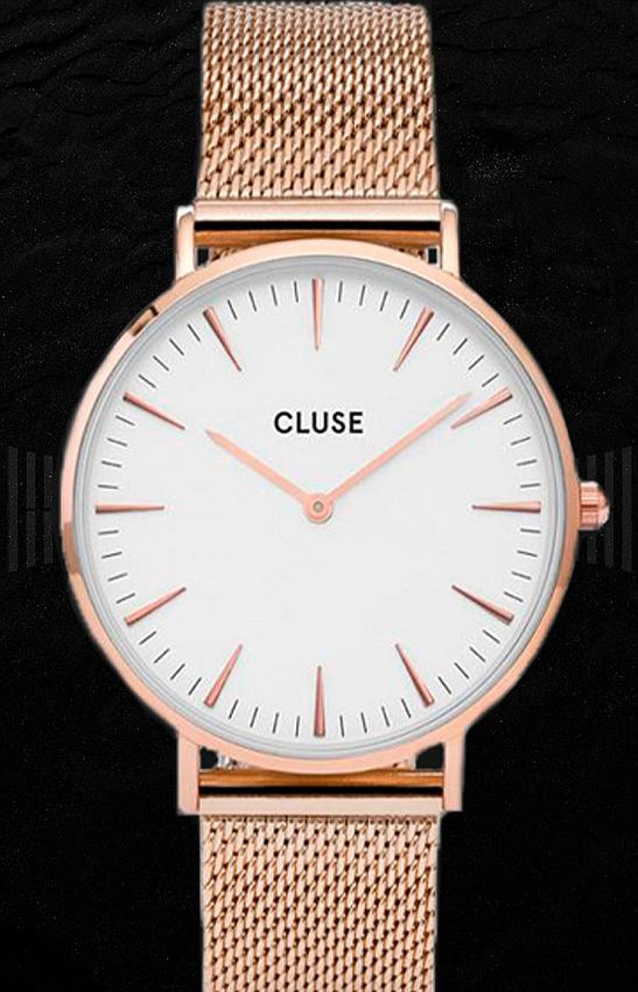 Relojes Cluse Cluse La Boh Me Malla Oro Rosa/Blanco