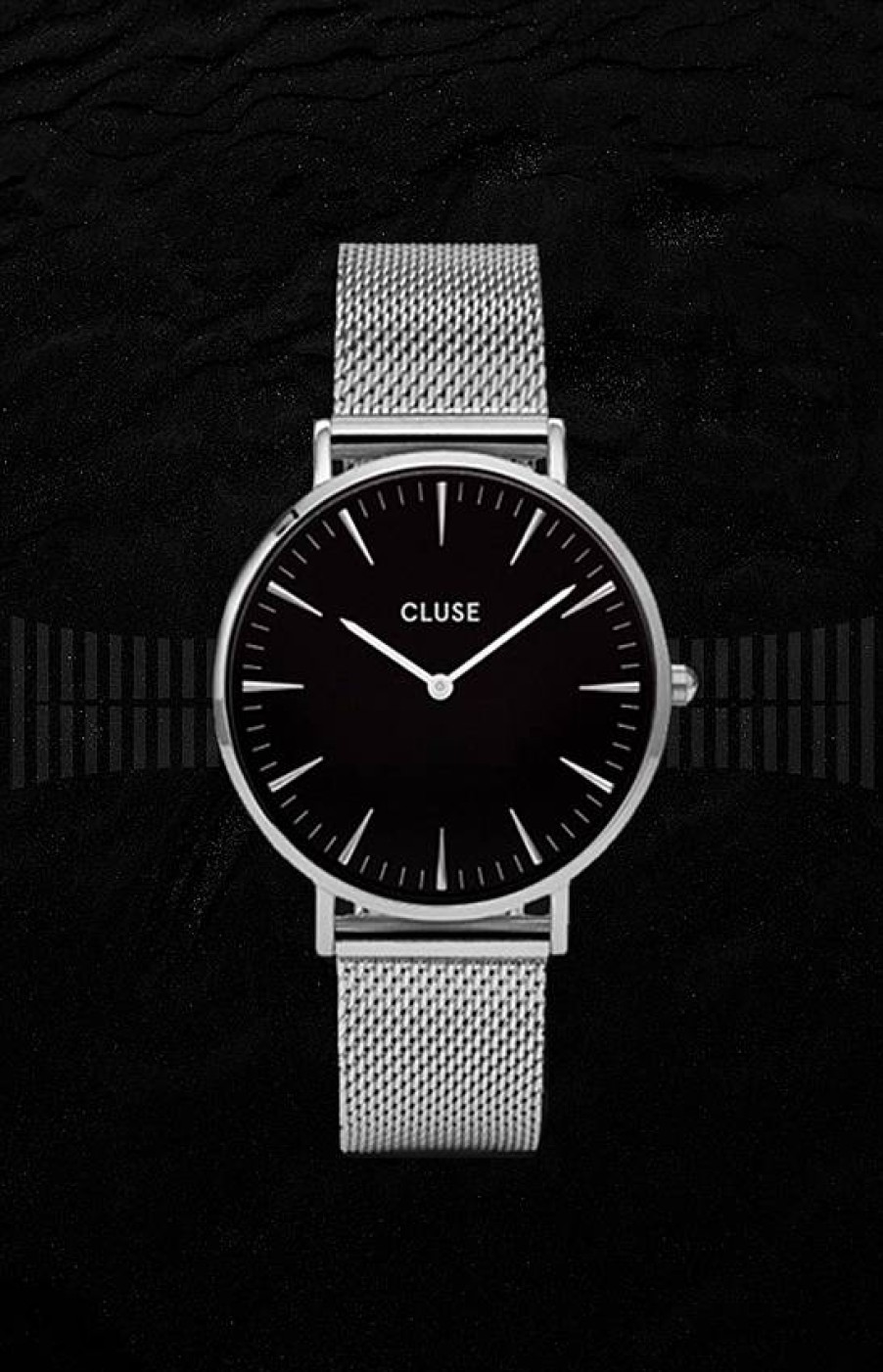 Relojes Cluse Cluse La Boh Me Malla Plata/Negro