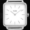 Relojes Cluse Cluse La Gar Onne Malla En Plata/Blanco