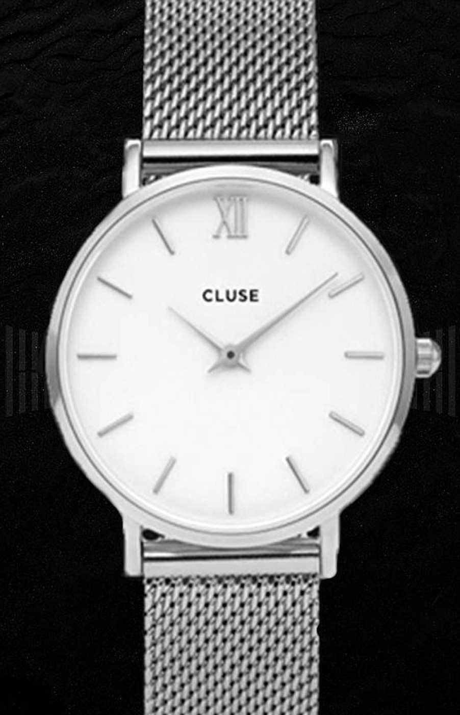 Relojes Cluse Cluse Minuit Malla Plata/Blaco