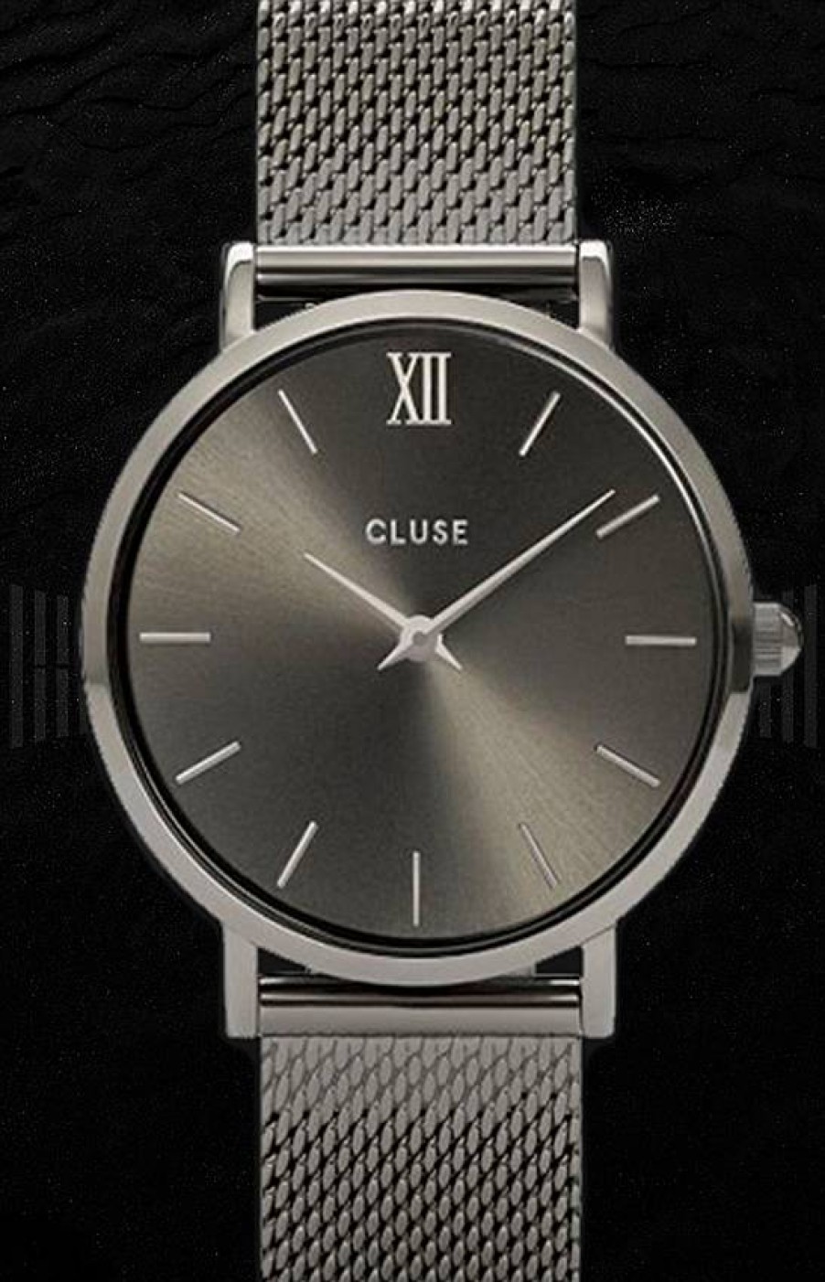 Relojes Cluse Cluse Minuit Malla Gris Oscuro