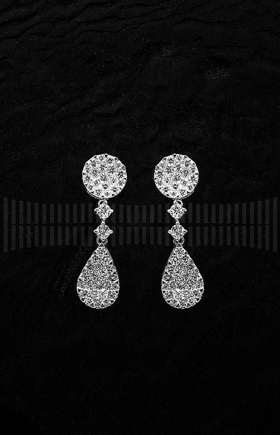 Joyer A Jenaro Pendientes De Oro Blanco Con Diamantes