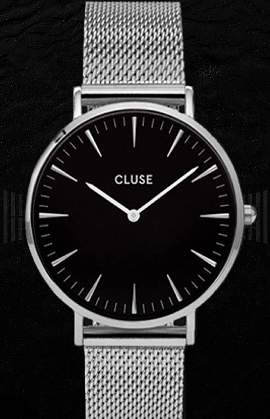 Relojes Cluse Cluse La Boh Me Malla Plata/Negro