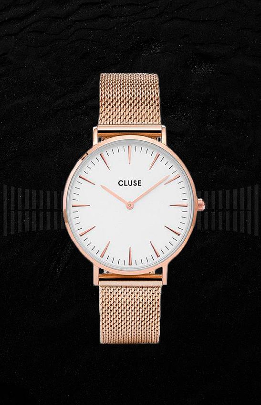 Relojes Cluse Cluse La Boh Me Malla Oro Rosa/Blanco